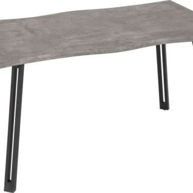Concrete Effect Wave Edge Dining Table - RUBEN
