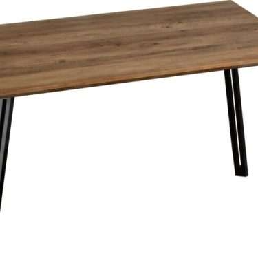 Medium Oak Effect Straight Edge Dining Table - RUBEN