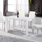 White High Gloss Dining Table - PARKER